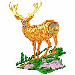 Gazelle Embroidery Design 6